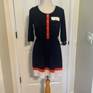 Sweet Storm Color Block Dress